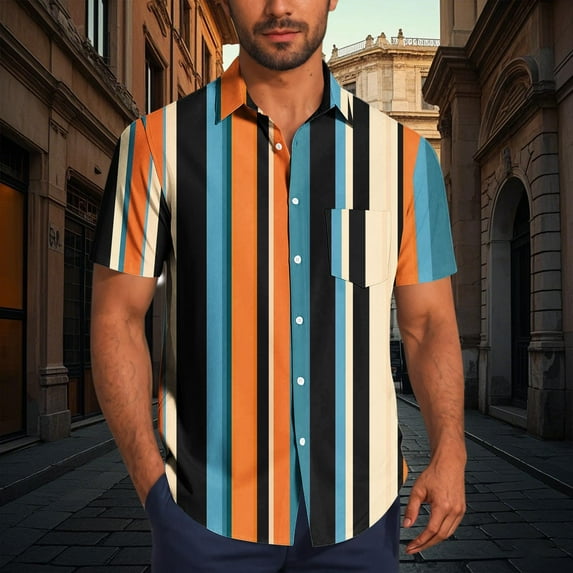 JXMVOJ Men's Women's Casual Summer Breathable Polyester Shirt, Floral Hawaii Print Short Sleeve Button-Up, Lightweight Anti-Shrink Fade Resistant Design for Outdoor Daily Casual Tops