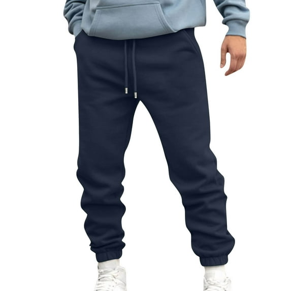 JXMVOJ Mens Athletic Sweatpants with Pockets,Workout Gym Joggers Pants for Men Running Jogging Pants