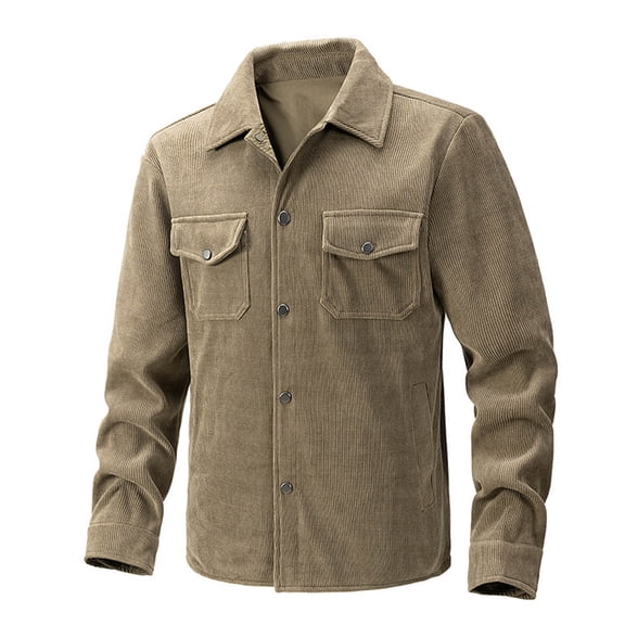 JXMVOJ Mens Button Down Shirt Jacket Casual Cotton Military Shacket Lightweight Outdoor Cargo Jacket Coat