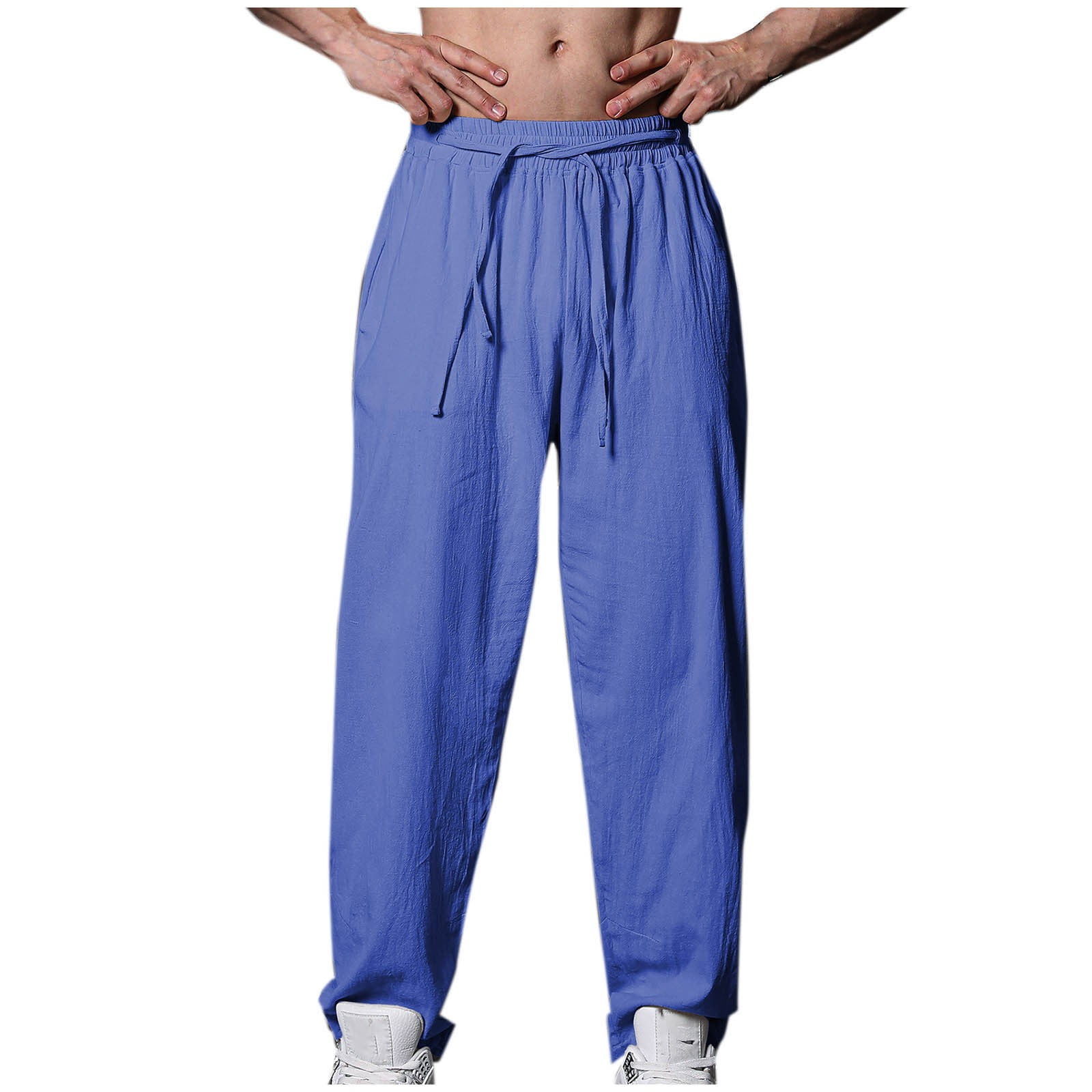 JXMVOJ Mens Elastic Waist Pants High Stretch Expandable Waist