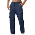 thumbnail image 1 of JXMVOJ Mens Fashion Baggy Sweatpants Lightweight Workout Cargo Sweatpants Athletic Pants Open Bottom Joggers Men Solid Casual Button Zipper Elastic Waist Outdoor Cargo Pants Trousers with Pockets, 1 of 5