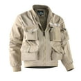 thumbnail image 1 of JXMVOJ Mens Lightweight Safari Jacket Casual Zip Up Jacket Windproof Work Coat with Pockets, 1 of 3