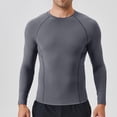 thumbnail image 1 of JXMVOJ Mens UV Rash Guard Vest UPF 50+ Quick Dry Long Sleeve T Shirts Sun Protection Swimming Hiking Shirts Polyester Running Tops,Cool Sweat Wicking Breathable, 1 of 8