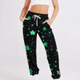 thumbnail image 1 of JXMVOJ Sweatpants for Women Cinch Bottom Lounge Comfy Athletic Joggers Running Trousers Drawstring Pants Women Five-pointed Star Printed Casual Sports Ankle Binding Leg Sweatpants with Pockets, 1 of 5