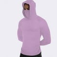 thumbnail image 1 of JXMVOJ Unisex Ice Silk Hooded Sun Protection Shirt | UPF 50+ Face Mask & Thumb Holes | Breathable Lightweight Polyester | Spring/Summer/Fall Outdoor Hiking Fishing Top, 1 of 8