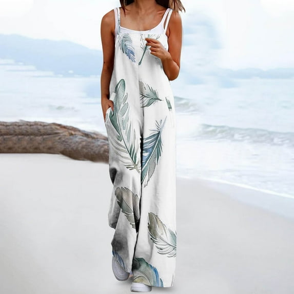JXMVOJ Women Loose Casual Fashionable Halloween Printed Drawstring Wide Leg Pants