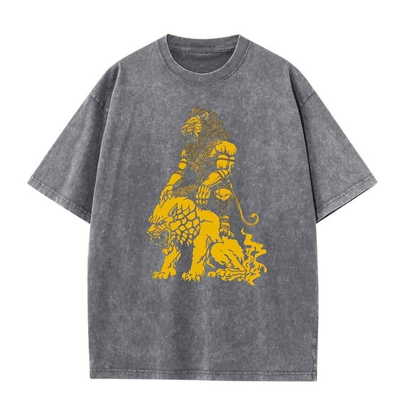 JXMVOJ Women's Polyester Short Sleeve T-Shirt - Fashionable Comfortable Personalized Batik Washed Top for Spring Summer Casual, Daily, Party & Work