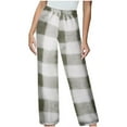 thumbnail image 1 of JXMVOJ Women's Super Soft Flannel Plaid Pajama Sleep Pants Womens Fashion Printing Winter Causal Outing Full Length Pants, 1 of 2