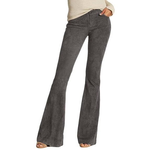 JXMVOJ Womens High Waisted Wide Leg Baggy Pants for Women Stretch Pants Women's Casual Fashion Plus Size Color Pocket Button Long Pants