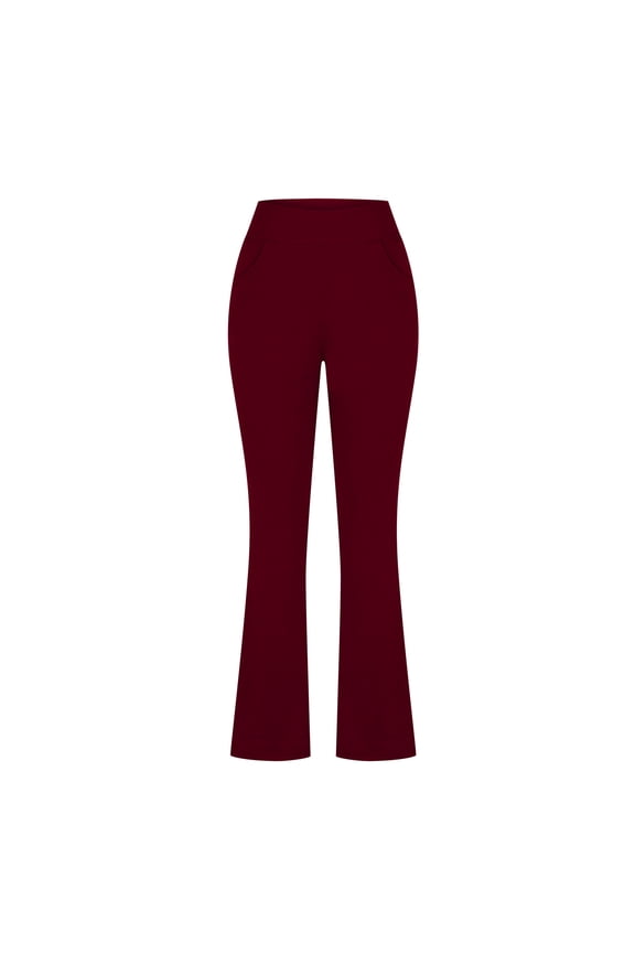 Womens Stretch Yoga Leggings Fitness Running Gym Sports Full Length Active Pants - Wine,7/8 High Waisted Workout Yoga Leggings For Women