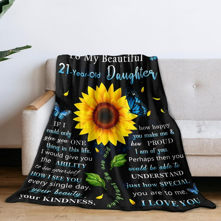 Blanket Gift Ideas For 21 Year Old Daughter Blanket 21st Birthday