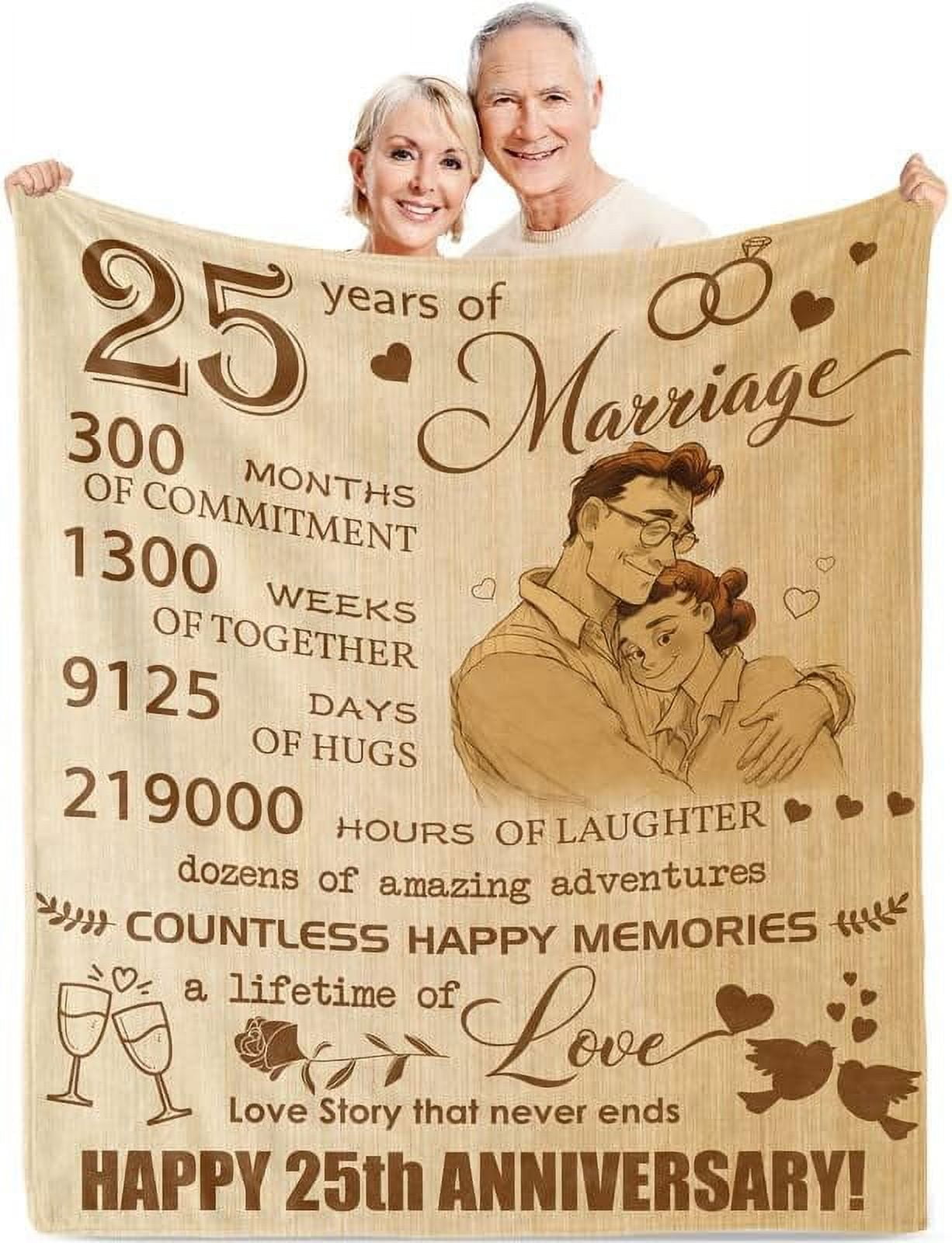 JXNUO 40th Anniversary Blanket Gifts, Gift for 40th Wedding Anniversary