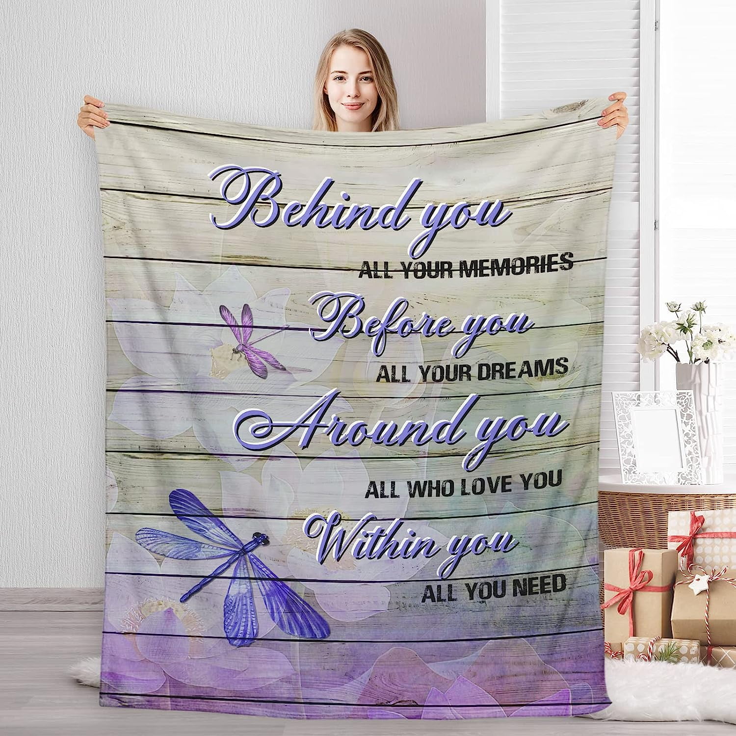 JXNUO Christian Gifts for Women Men, Religious Blanket with Spiritual