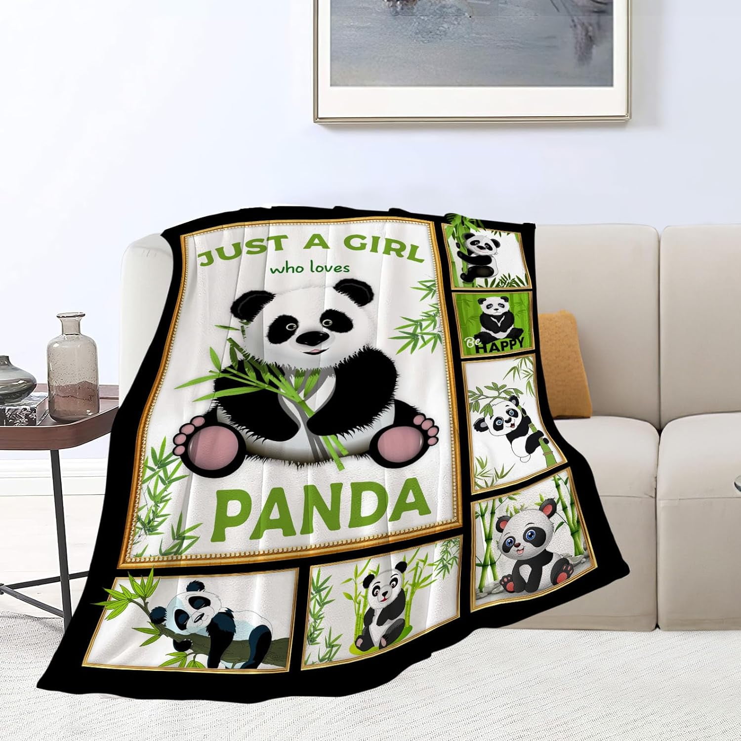Fuzzy panda online blanket
