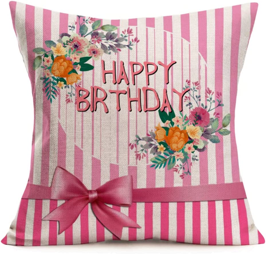 JXNUO Decorative Spring Throw Pillow Covers Tropical Green Leaves