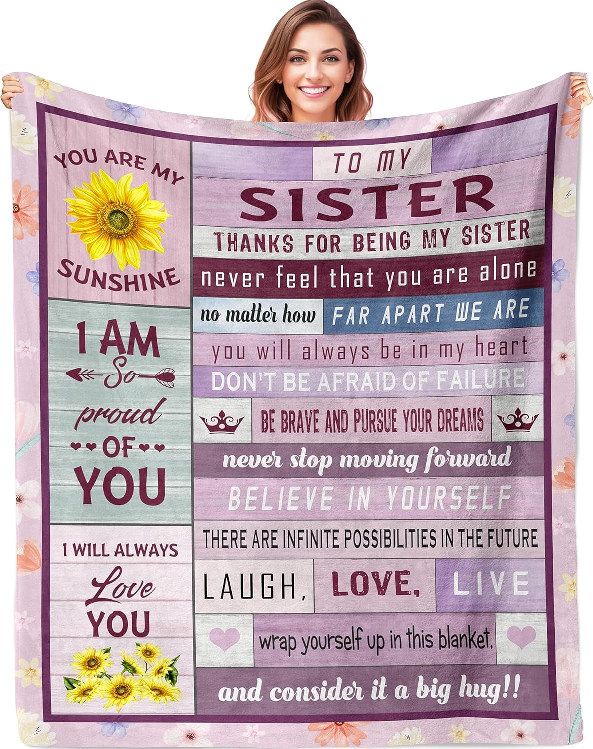 JXNUO Girlfriend Gifts, Gifts for Girlfriend Romantic Blanket, Birthday