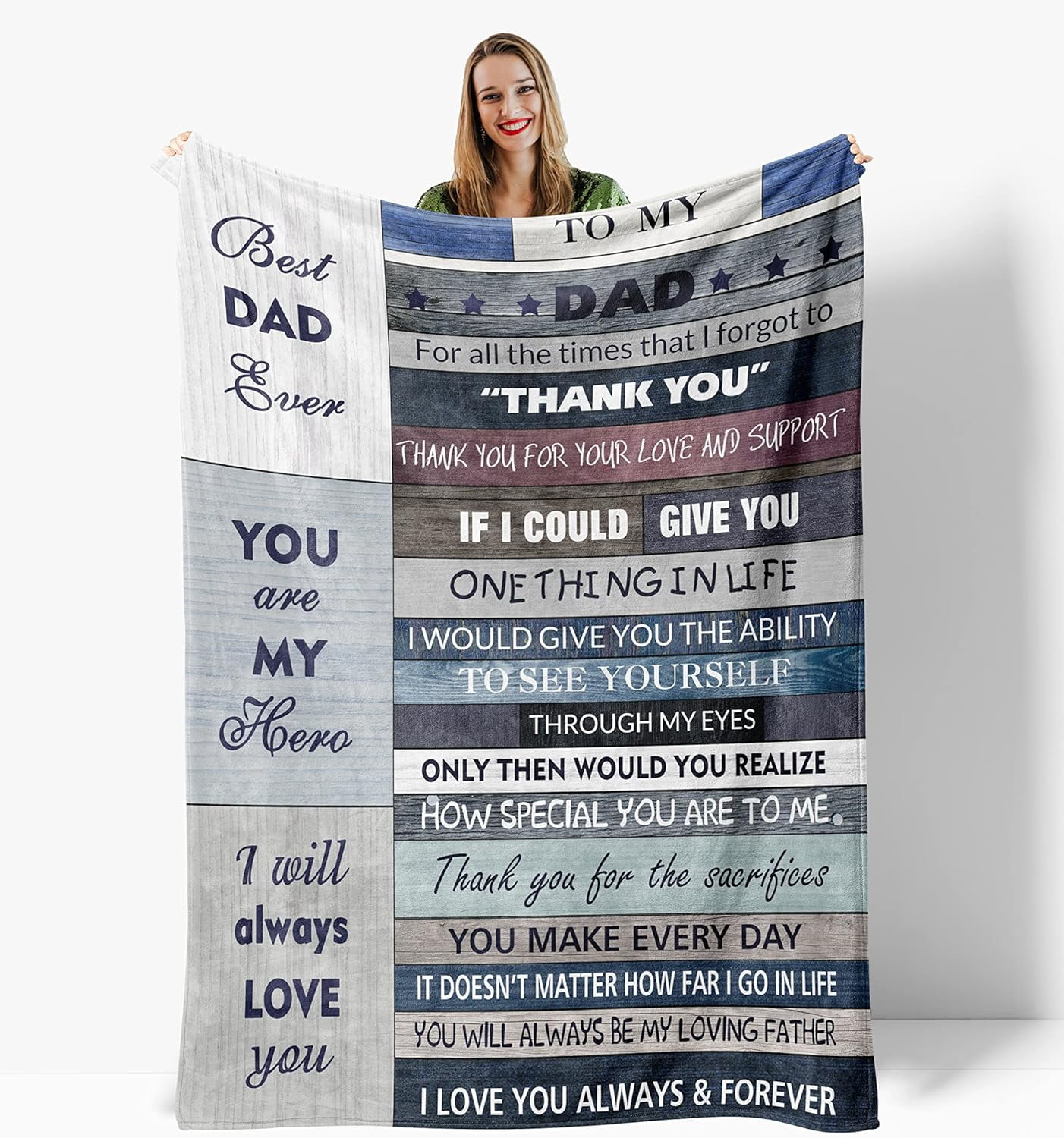JXNUO Kid and Dad Jokes Throw Blanket Made in Dad Gifts from Daughters