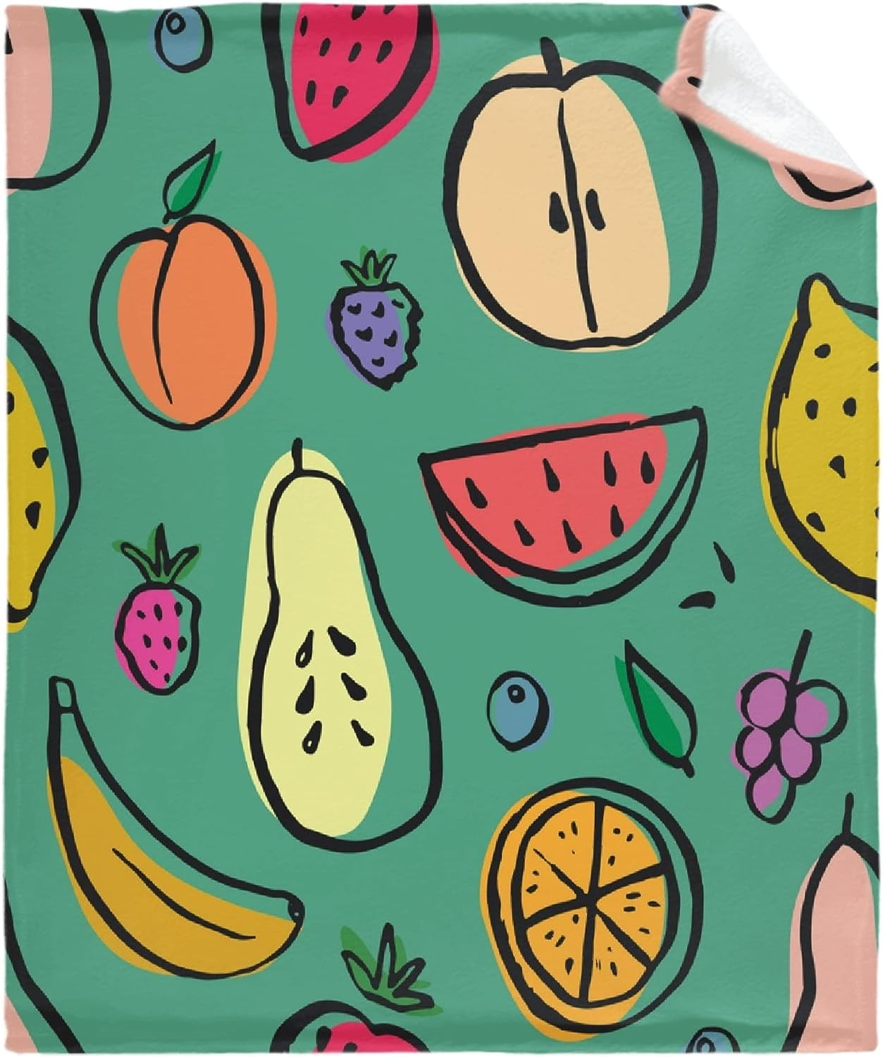 French Fries Print Microplush Blanket - 80x60 Inch, Lightweight Fleece, All Season Warmth For Couch & Bed 1 thumbnail image