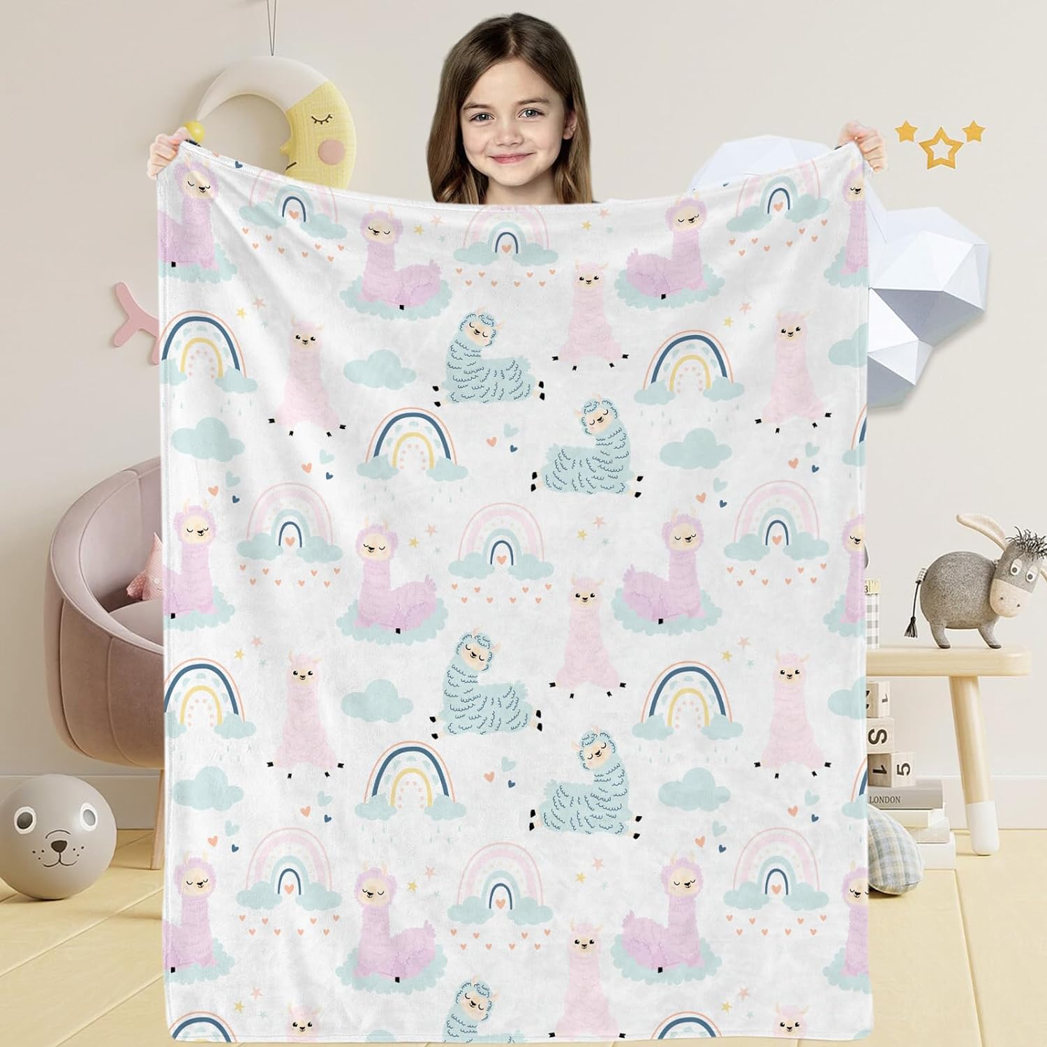 Penguin Plush Throw Blanket - 50x60 Inch Soft Flannel Blanket For Couch, Bed, Gifts For Kids & Adults