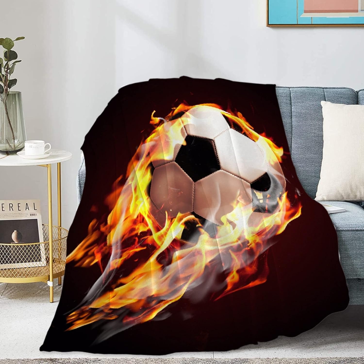 JXNUO Play Hockey Soft Blanket Cozy Fuzzy Throws Comfort NonShedding