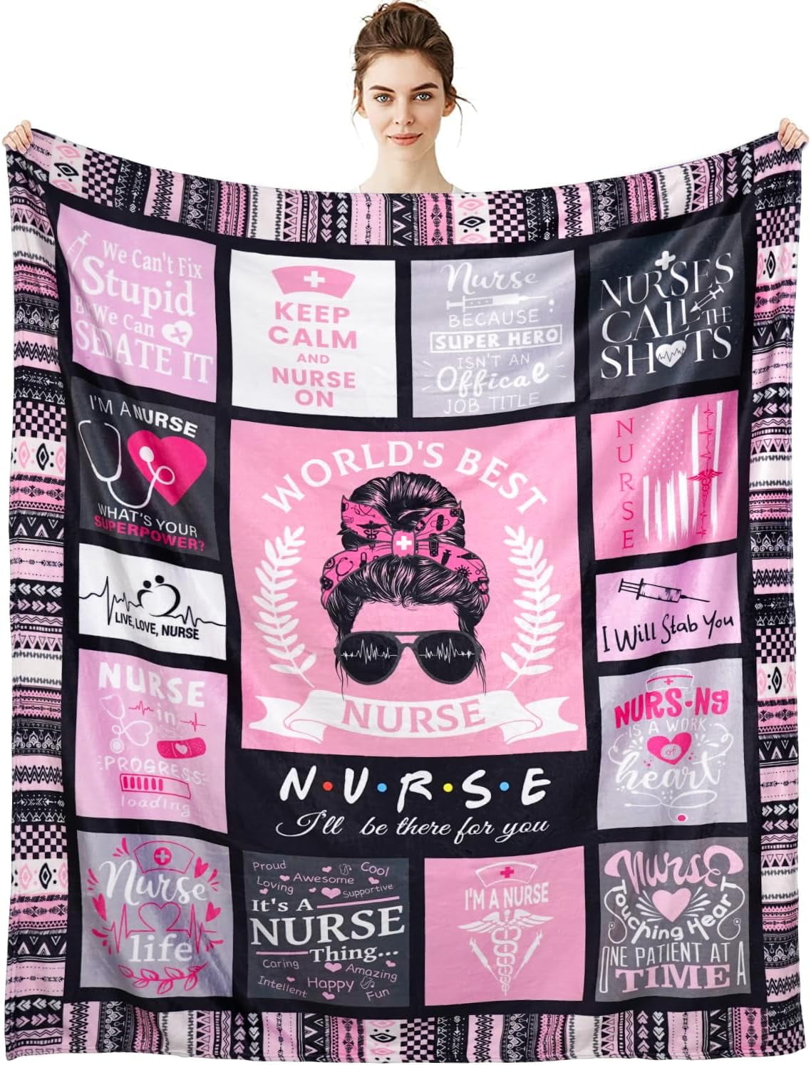 JXNUO Retirement Gifts for Women Throw Fleece Blanket Retired Gifts for