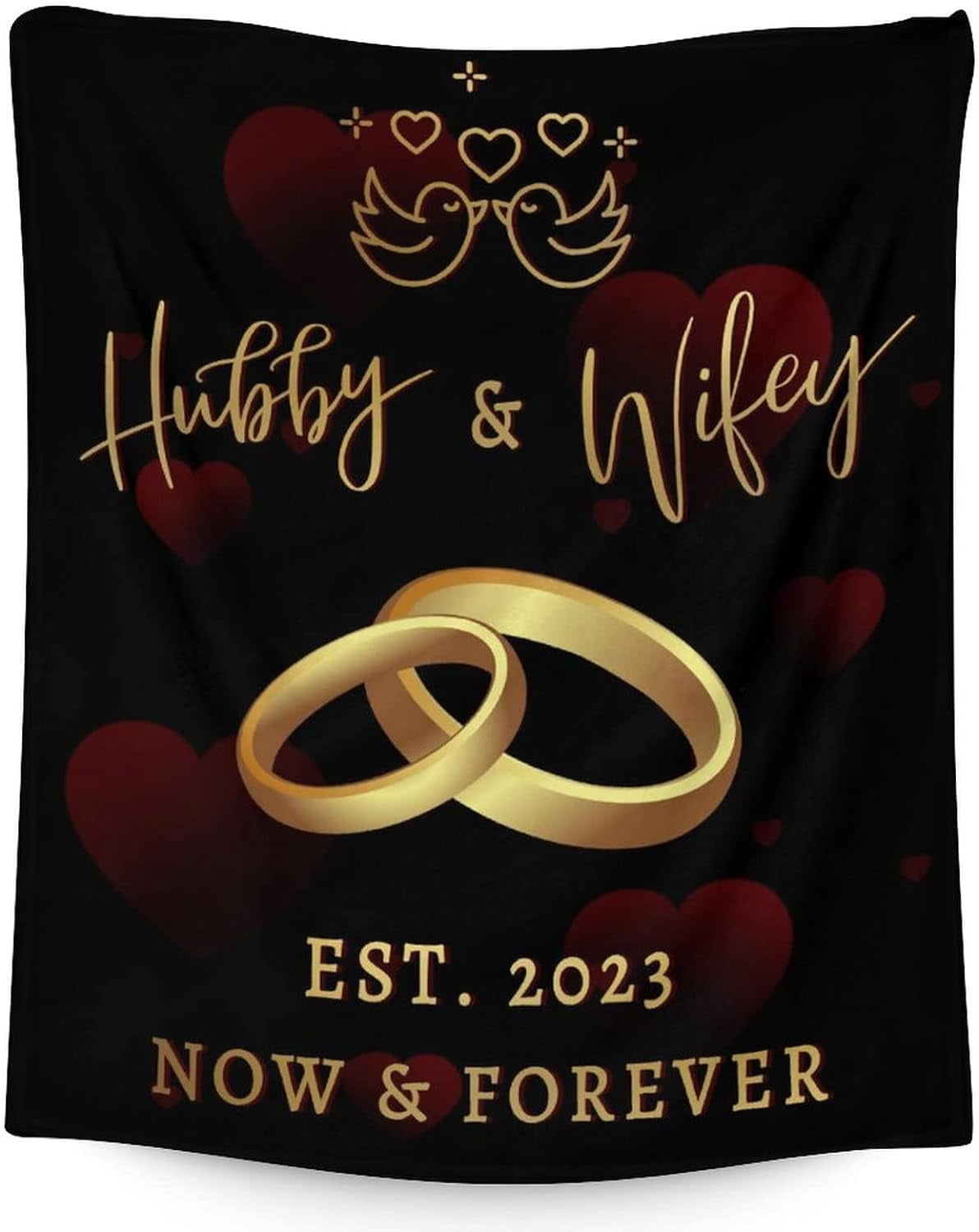 JXNUO Wedding Throw Blanket Soft, Fuzzy Warm Marriage Prayer