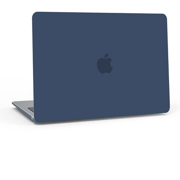 JXR Compatible with MacBook Air 13 inch Case M1, MacBook Air Case 2021 2020 2019 2018 Model A2337 A2179 A1932 Touch ID, Plastic Laptop Hard Shell + 2 Keyboard Covers + Screen Protector, Navy Blue