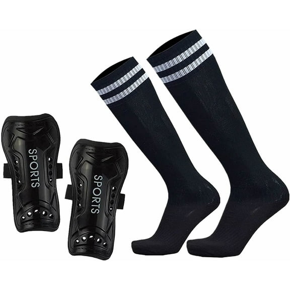 JXR Soccer Shin Guards for Kids, Protective Pads & Sleeves, Ages 3-12, Unisex, Sizes 3-12