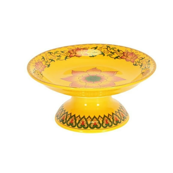 JXW Ceramic Fruit Bowl, yello/Red Fruit Bowl For Kitchen Counter,White Pedestal Bowl for Decor