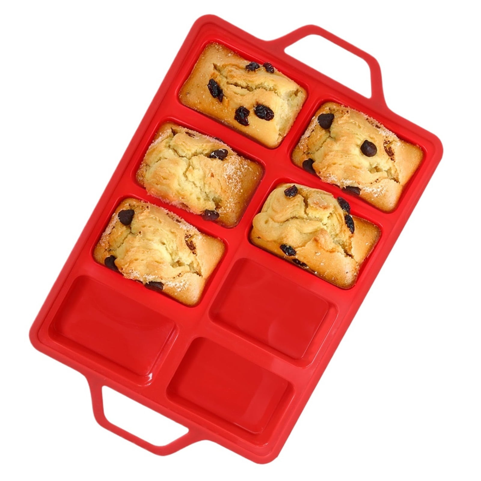 Amosfun 2pcs Silicone Baking Tray, 4 Cavity Non-Stick Bread | FindTheDeal