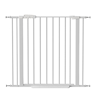 JXXRZ Auto Close Dog Gate 30", No Drill Pressure Mount, Easy Walk-Thru Pet Gate for Stairs & Doorways, 29.5–40.5" Wide