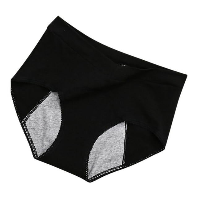 JXYMS Women's Underwear Leak Proof Menstrual Period Panties Women Underwear Waist Pants Black 16