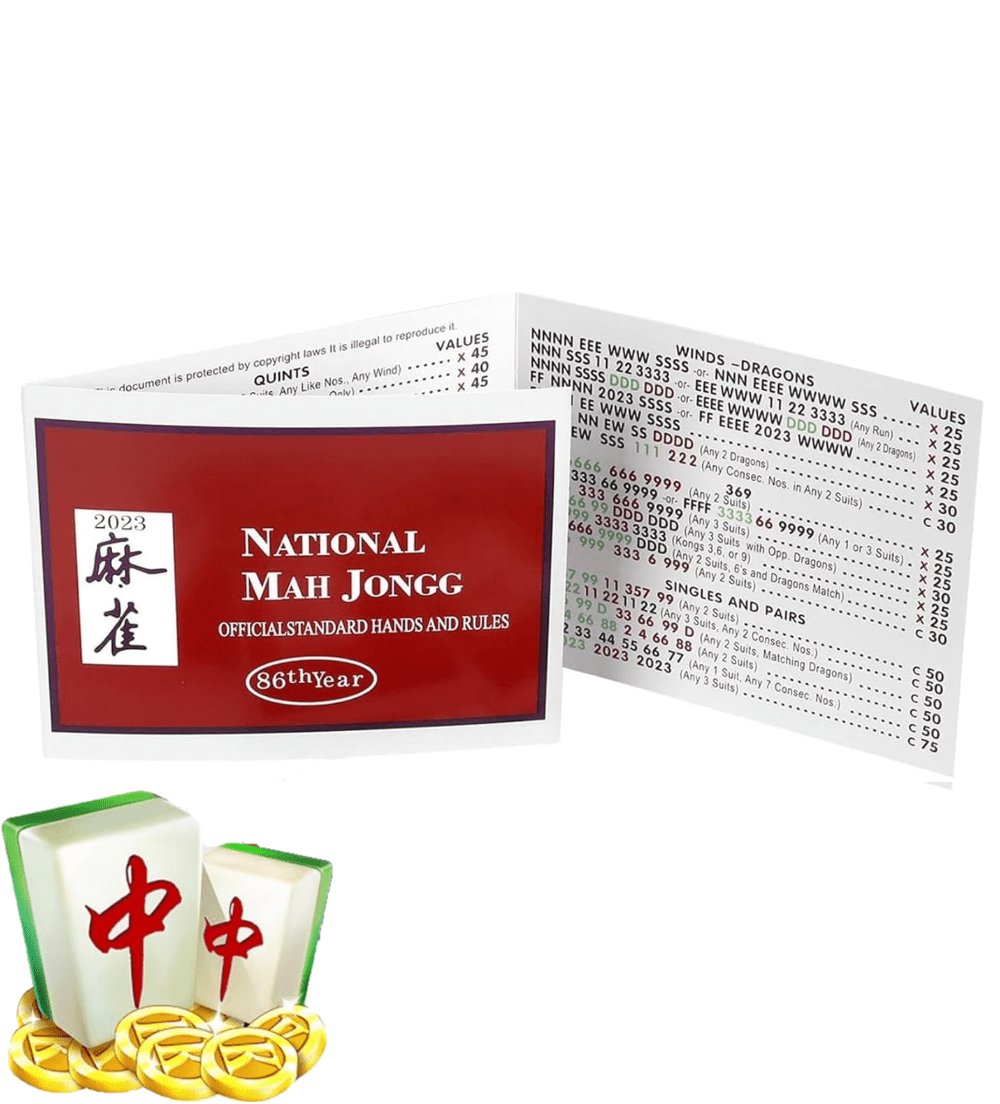 JXYUEWL National Mah Jongg League 2024 Large Size Card Mah Jongg Card