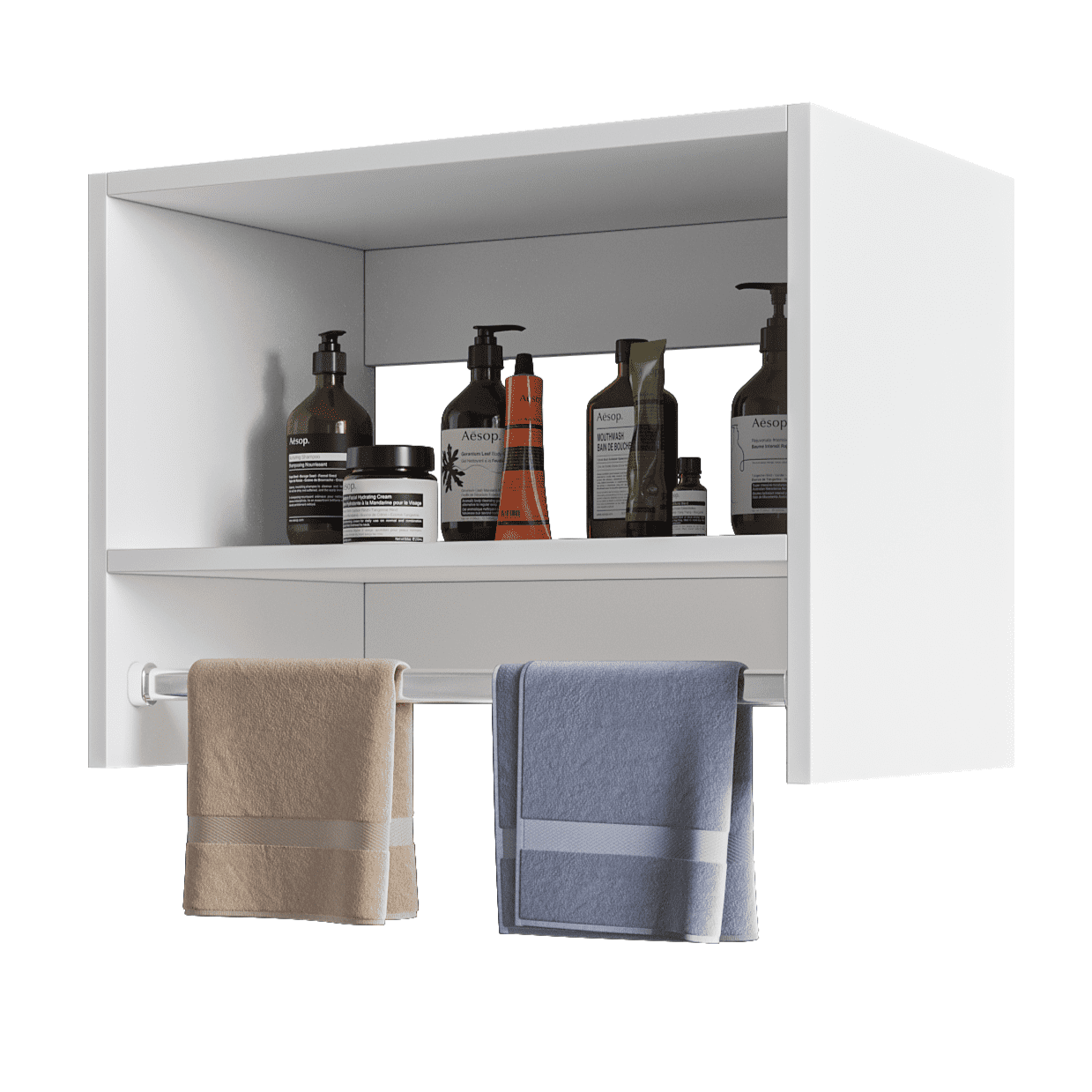 JY Furniture 36"W Wood Closet Organizer, Modular Closet Organziner