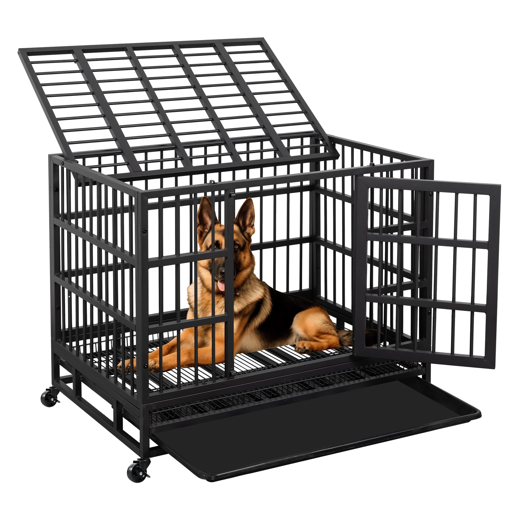 Photo inspiration: Fresh Look at Jy Qaqa 48 38 Inch Heavy Duty Dog Crate Indestructible