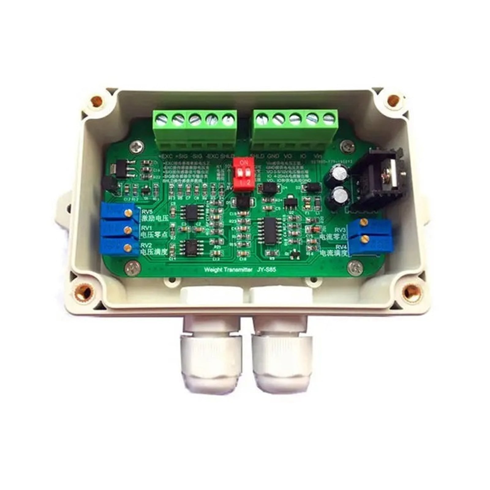JY-S60 /JY-S 85 DC18-26v Current Load Cell Load Cell Amplifier Weight Transmitter 4-20mA 0-5V Or 0-10V Voltage With Housing