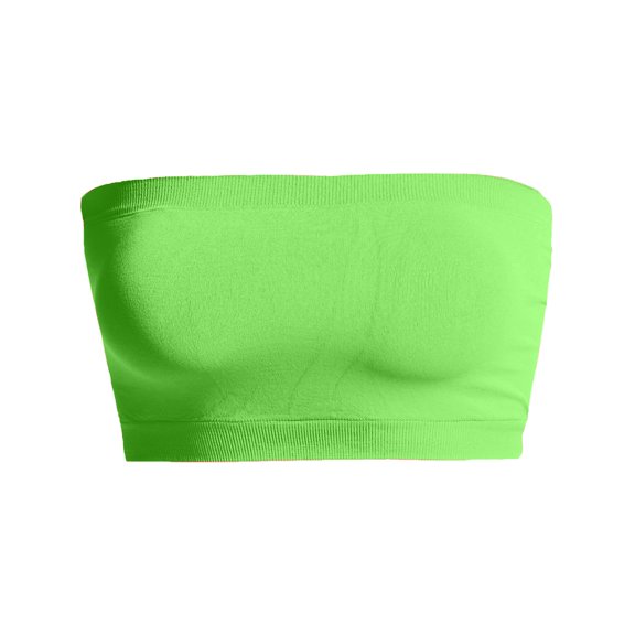 JYB CO Women's Sexy Crop Top Sleeveless Stretchy Solid Casual Strapless Summer Tube Top