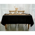 thumbnail image 1 of JYFLZQ Black Tablecloth 60''x 84'' Rectangle Polyester Table Cloth for 4 Foot Tables Washable Stain Resistant Wrinkle Free Table Cover for Kitchen, 1 of 7