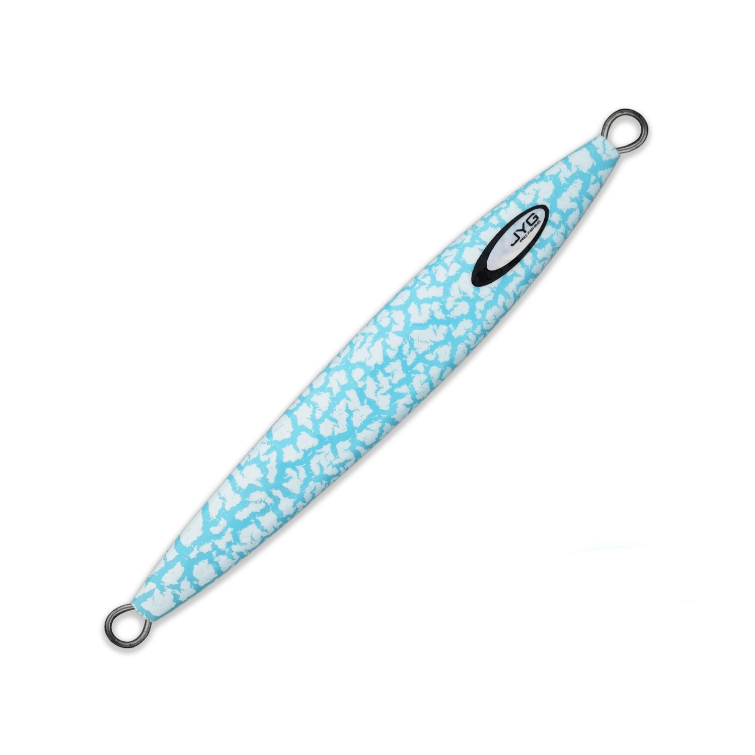 JYG Pro Fishing Semy Slow Pitch Jig, 430G, White Crackle