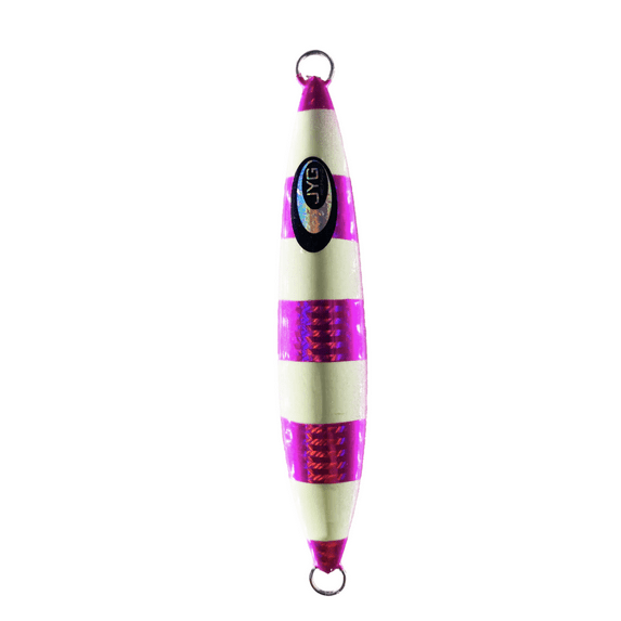 JYG Pro Fishing Wave Slow Pitch Jigging, 150g, Pink Stripe