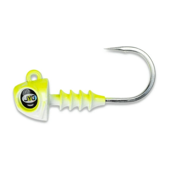 JYG Pro Swym Jig Head 4" Highlighter Pearl