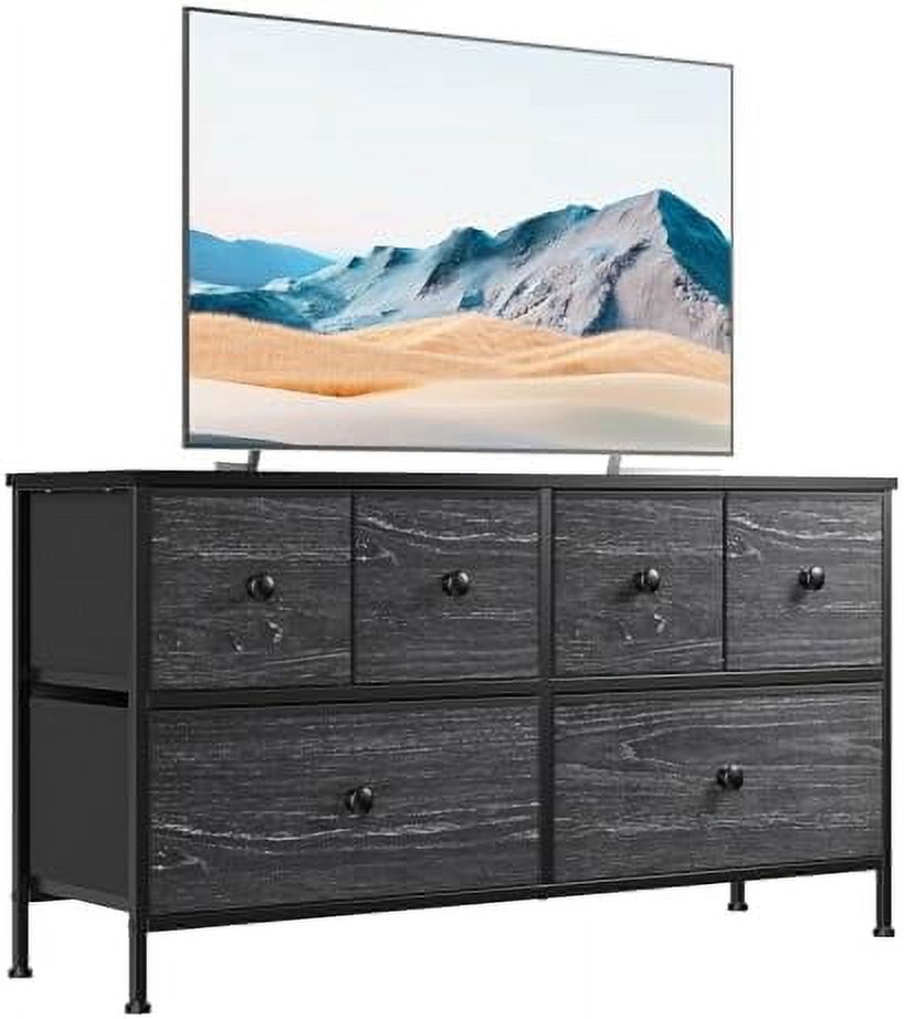 JYHOME Dresser TV Stand with 6 Drawers Dresser for Bedroom ...