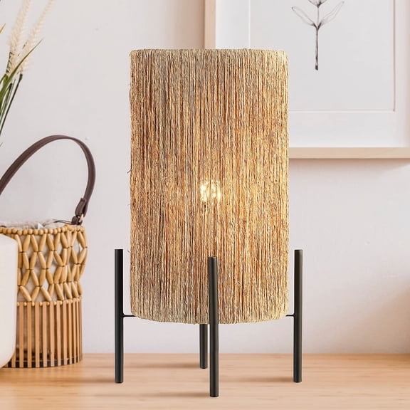 JYL4043A Kai 16.5" Minimalist Rattan LED Table Lamp