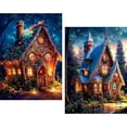 thumbnail image 1 of JYLMOOD 2 Pack Cartoon House Diamond Painting Kits with Full Accessories for Adults 30x40cm, craft Kits for Home Office Wall Decro, 1 of 12
