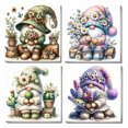 thumbnail image 1 of JYLMOOD 4pcs Paint by Numbers for Adults Kits, DIY Easy Painting by Numbers for Gift Home Wall Decoration 25x25cm（without Frame), 1 of 6