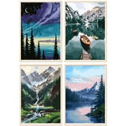JYLMOOD Paint by Numbers Kit for Adults, DIY Colorful Painting with Paintbrush, Home Decor Gifts, 30x40cm