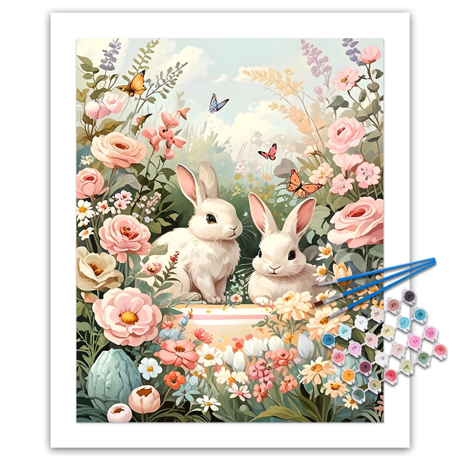 JYLMOOD Animal Paint by Numbers Kit for Unisex Adults Beginner with ...