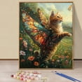 thumbnail image 1 of JYLMOOD DIY Paint by Number for Adults, Easy Painting by Numbers for Gift Home Wall Decor 16x20in without Frame, Colored Canvas - Flying Cat, 1 of 6