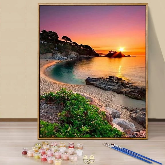 JYLMOOD DIY Animal Paint by Number for Adults, Easy Painting by Numbers for Gift Home Wall Decor 16x20in without Frame, Colored Canvas