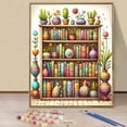 thumbnail image 1 of JYLMOOD DIY Animal Paint by Number for Adults, Easy Painting by Numbers for Gift Home Wall Decor 16x20in without Frame, Colored Canvas - Cute Cactus, 1 of 5